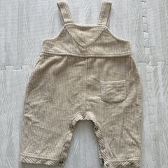 anggo:bebe ベージュ サロペット　オーバオール12M 韓国の画像