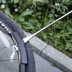 自転車タイヤ交換 6点セット 新品 タイヤレバー ステンレス製 バイク 自転車 タイヤ リムーバーの画像