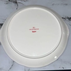 VALENTINO ヴァレンティノ フルーツ柄 プレート 皿 金彩 未使用 飾っていましたの画像