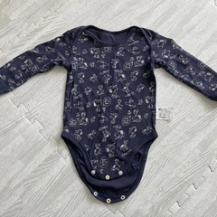 ベビー　肌着　長袖　ロンパース　スヌーピー　70-80 3枚セットの画像