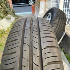 ハスラー純正15インチ アルミホイール＋タイヤ4本 2024年新車外し ほぼ未使用の画像