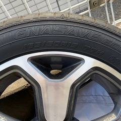 ハスラー純正15インチ アルミホイール＋タイヤ4本 2024年新車外し ほぼ未使用の画像