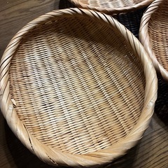 楕円　竹ざる　大2 中2 小1 の画像