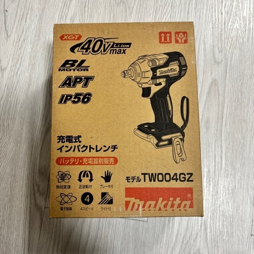 新品未使用 マキタ 40Vmax インパクトレンチ TW004GZ 本体のみ 箱あり
