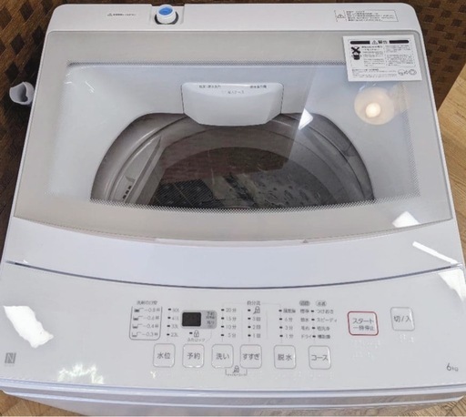 (送料無料) 2021年 極美品 6kg 洗濯機 ニトリ ガラストップ ①