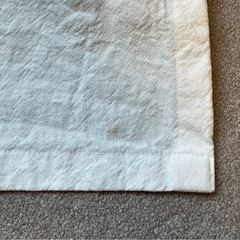無印　しわ加工　生成りカーテンの画像