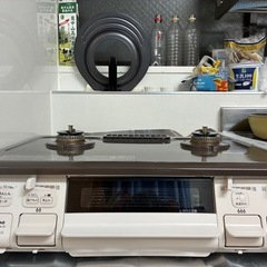 •	「都市ガス Paloma ガスコンロ ICS8090KHA-R 右強火 美品の画像