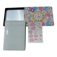未使用✿ハローキティ✿光沢紙✿2L判サイズ✿30枚入×4セット✿シール付き✿スライドケースの画像
