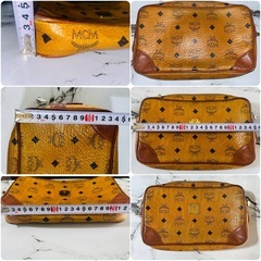 MCM ヴィセトス柄 クラッチバッグ セカンドバッグ ブラウンの画像