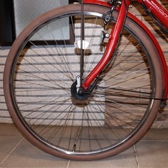 現金可　YAMAHA PASS AMI 電動アシスト自転車　赤　中古　クラシカル　の画像