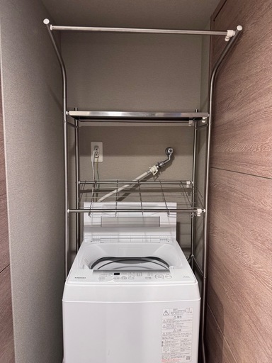 【美品】2023年製 TOSHIBA 全自動洗濯機 4.5kg｜動作良好・棚付き
