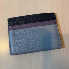 coach 定期入れ　パスケース　ブルーの画像