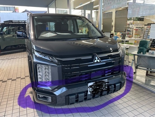 未使用品:2026型デリカD5 純正フロントバンパー(グレー)