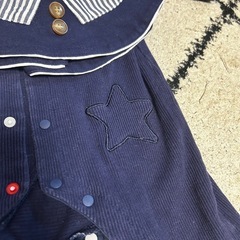 赤ちゃん本舗　スタイ付き　セーラーロンパースの画像