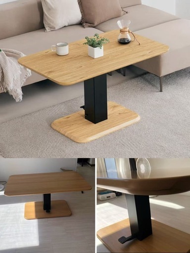 美品 昇降式テーブル