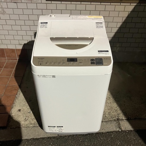 SHARP 洗濯乾燥機 5.5kg／乾燥3.5kg｜2020年製