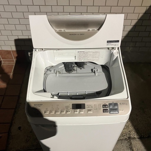SHARP 洗濯乾燥機 5.5kg／乾燥3.5kg｜2020年製