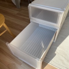 衣装ケース大（高さ30.0×幅43.5×奥行74.0cm）                                                                 
衣装ケース小（高さ22.5×幅43.5×奥行74.0cm）セットの画像