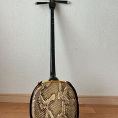 【本革・美品】沖縄三線セット（ツメ・予備弦・ケース付）大切に弾いてくださる方への画像