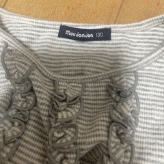 女児　春秋　120　長袖ワンピース　ムージョンジョン 花柄　レース　B-14 の画像