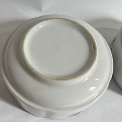 小鉢 2個セット 花柄 渕ブルー 和食器の画像