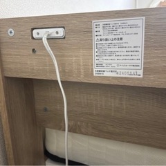 〈美品〉〈値下げ中〉シングルベッド 収納引き出しつきの画像