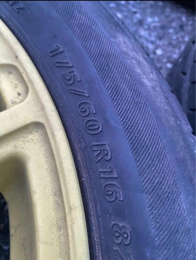 【直接引取歓迎！】アルミホイール 16インチ 2本セット 5.5J PCD100 4穴 +37 175/60R16 タイヤセット タイ 145R12 6P.R.LT ウィンターマックス アルミ付4本