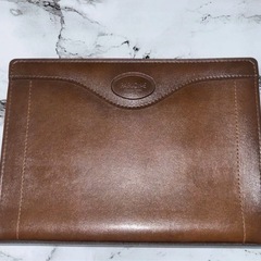 PARIONE パリオーネ セカンドバッグ クラッチバッグ ブラウン 紐だけ破損あり 紐以外の状態は綺麗ですの画像