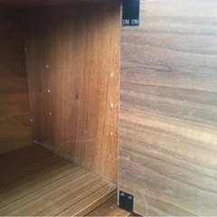 無印良品 スタッキングキャビネット ウォールナット材の画像