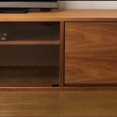 無印良品 スタッキングキャビネット ウォールナット材の画像