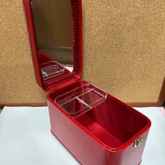 メイクボックス収納　ミラー付きの画像