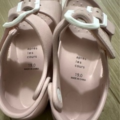 après les cours ピンク サンダル 19.0cmの画像