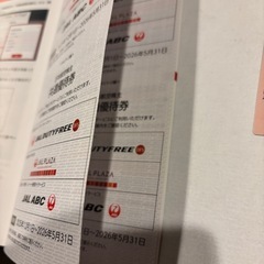 JAL株主優待券、共通優待券
の画像