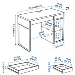IKEA MICKEデスク　勉強机の画像