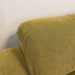 リビングハウス ソファ 2.5人掛け マスタード ハイバック切替 ローソファ可の画像