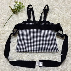 正規品キャリフリーCarryfreeチェアベルト撥水加工EIGHTEXチェック黒の画像