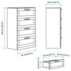 IKEA タンス収納の画像