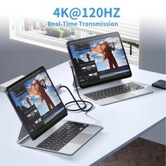 L字型 2m Type-C ケーブル USB-C 3.2の画像