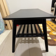 リビング ローテーブル ブラックの画像