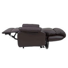 シフォンジュニア電動　リクライニングソファブラウン　引き取り限定　マツエクネイルの画像