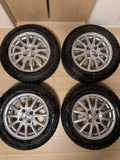 175/65/R14 タイヤホイールセット スタッドレス バリ溝 室内保管