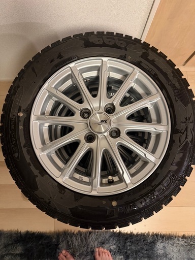 175/65/R14 タイヤホイールセット スタッドレス バリ溝 室内保管