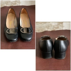 サルバトーレフェラガモ【22.5㎝位】パンプス☆クリーニングお手入れ済6377の画像