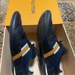 希少 ルイヴィトン モノグラムサイドライン レザー スニーカー28cmの画像