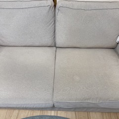 ソファー IKEA グレー 2人掛けの画像