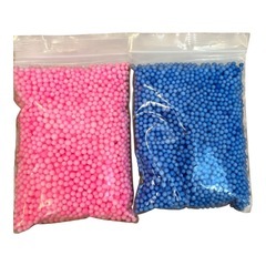 6 カラフルなマイクロフォームビーズ の工芸品用のビーズ ★ 発泡ビーズ 大量の画像