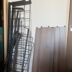 ニトリ突っ張り収納ラックの画像