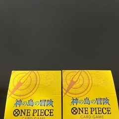 ワンピースカード　神の島の冒険　新品未開封　テープ付き　2点セットの画像