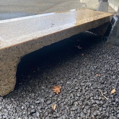 御影石沓脱石　　　中古品の画像