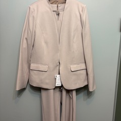 【新品タグ付 】洗える パンツスーツ セレモニー LLサイズ  即こなれ3点セットアップ の画像